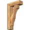 Ekena Millwork Balboa Block Rough Sawn Bracket w/ Offset Brace, Western Red Cedar, 6"W x 18"D x 30"H BKT0604X18X30BOA05RWR - alternate 1